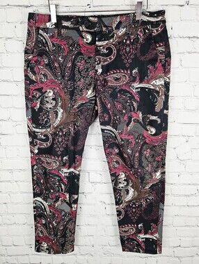 GIANNI LUPO | stretch filigree paisley ankle trousers